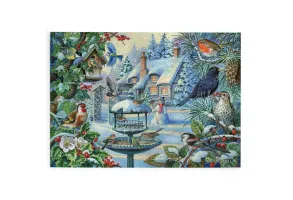 Пъзел с едри части 500 - Зимни птици – The House of Puzzles - 2