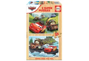 Пъзел за деца, Educa, Cars, 2х 25 части