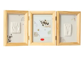 Рамка за 2 Отпечатъка и Снимка Tiny Creations (дървена рамка) 0м+