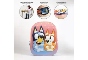 Раница за детска градина 3D Bluey pink - 6