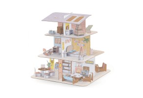 Сглоби, оцвети и играй Къща за кукли - 3