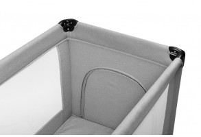 Сгъваема кошара за пътуване 1 ниво Basic Grey Caretero - 8