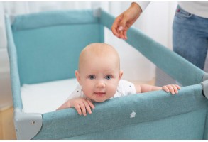 Сгъваема кошара за пътуване 2 нива Basic Light Grey Caretero - 6