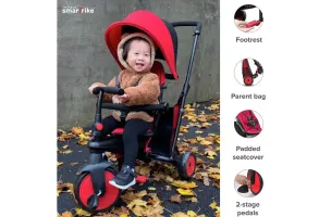 Сгъваема триколка 6-в-1 smarTrike STR3, червена - 10