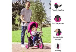 Сгъваема триколка 6-в-1 smarTrike STR3, розова - 11