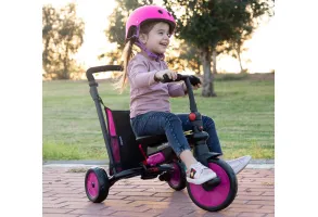 Сгъваема триколка 6-в-1 smarTrike STR3, розова - 12