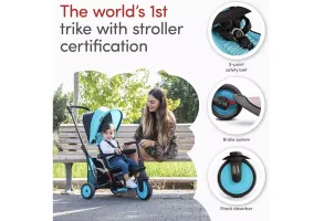 Сгъваема триколка 6-в-1 smarTrike STR3, синя - 10