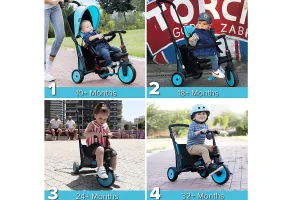 Сгъваема триколка 6-в-1 smarTrike STR3, синя - 11