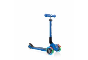 Сгъваема тротинетка със светещи колела, Globber Junior - 2+ г., синя - 3
