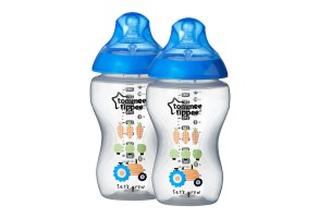 Шише за хранене Tommee Tippee Closer to Nature Easi Vent, 340 мл, 2 броя, 3м+, трактор