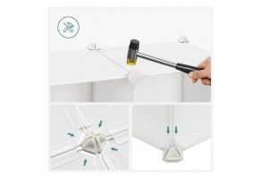 Шкаф за съхранение на играчки - 16 кубчета - Еднорог - 5