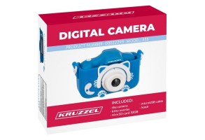 Синя цифрова Full HD камера с + 32GB карта памет и вградени игри и селфи камера - Kruzzel - 10