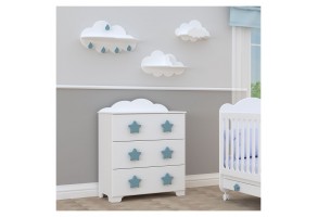 Скрин с 3 чекмеджета Bambino Casa Stelle Grandi Felici