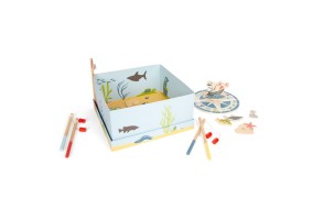 Small Foot Игра Риболов - Приятели, дървена, 30 х 30 х 15 cm