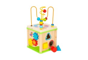 Small Foot Куб, дидактичен, 5 в 1, дървен, 15 х 15 х 29 cm