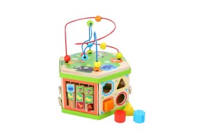 Small Foot Куб Сафари, дидактичен, дървен, 29 х 25 х 30 cm