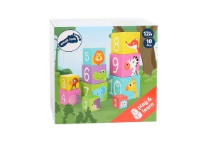 Small Foot Кубчета Диви животни, за надграждане, 10 части - 3