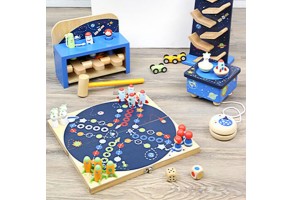 Small Foot Не се сърди, човече - Космос, дървено - 8