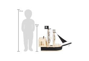 Small Foot Пиратски кораб, дървен, 77 х 18 х 58 cm - 2