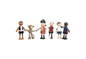 Small Foot Пиратски кукли, дървени, 6 броя - 2