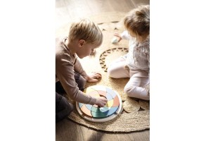 Small Foot Пъзел Сафари, дървен, с различни цветове - 8