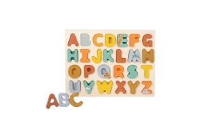 Small Foot Пъзел Сафари, с английската азбука, дървен - 2