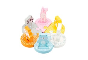 Small Foot Пъзел Животни, в пастелни цветове, 12 части