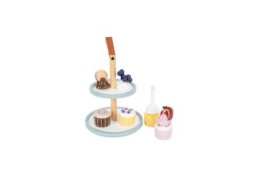 Small Foot Стойка за мъфини, дървена, 28 х 18 cm