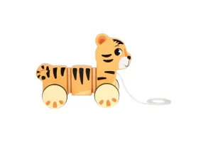 Small Foot Тигър Сафари, за дърпане, дървен - 2