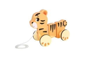Small Foot Тигър Сафари, за дърпане, дървен - 3