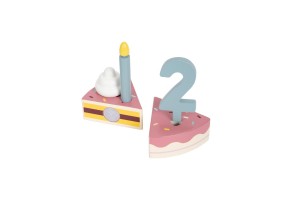 Small Foot Торта за рязане, с цифри и свещи - 10