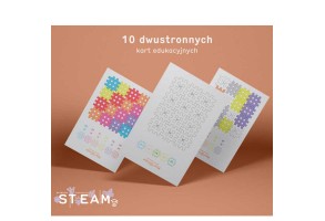 STEAM вафлен конструктор в пастелни цветове - 300 части - 4