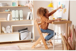 Столче за хранене KinderKraft ENOCK, Дървено - 8