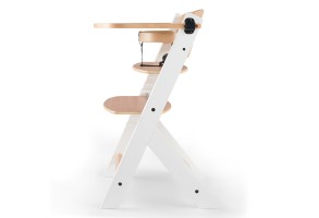 Столче за хранене KinderKraft ENOCK, Дървено/бели крака - 5