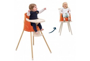 Столче за хранене Thermobaby Youpla 2в1, Оранжево - 6