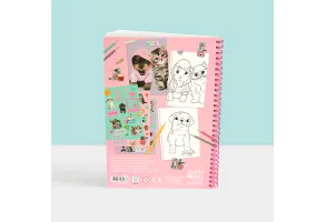 Studio Pets Книжка за оцветяване със стикери, Котето Пейдж