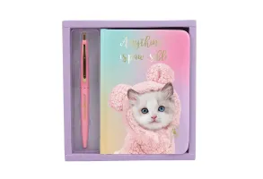 Studio Pets Комплект тефтерче с химикалка в кутия, Котето Мауси - 3