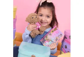 Studio Pets Куфарче с паспорт за плюшени играчки 16 см, син