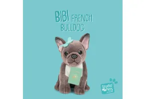 Studio Pets Плюшено куче Френски булдог Биби, 23 см - 2