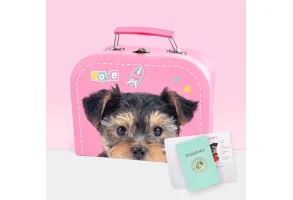 Studio Pets Плюшено куче йоркширски териер с куфар, Ромео
