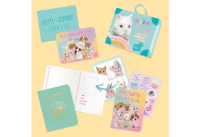 Studio Pets Плюшено зайче с блузка, БунБун с куфарче, 8 см