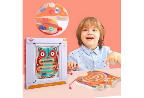 Tooky Toy, Дървен лабиринт с топчета, Бухалче - 2