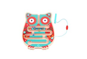 Tooky Toy, Дървен лабиринт с топчета, Бухалче - 5