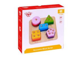 Tooky Toy, Дървена низанка, Цифри, форми, цветове