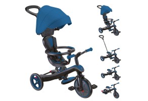 Триколка 4 в 1 GLOBBER EXPLORER TRIKE със сенник в кралско син цвят - 2