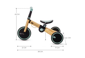 Триколка Kinderkraft 4trike 3в1, Sunflower Blue - 3