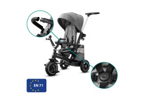 Триколка KinderKraft EASYTWIST, Сива - 8