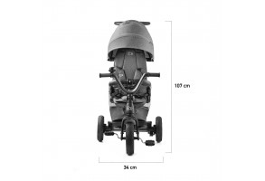 Триколка KinderKraft EASYTWIST, Сива - 10