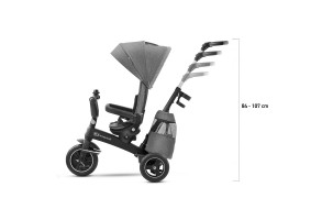 Триколка KinderKraft EASYTWIST, Сива - 11
