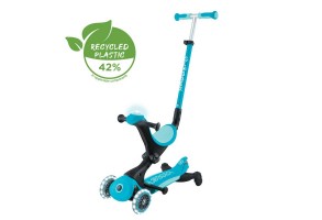 Тротинетка 5 в 1 GLOBBER GO UP DELUXE LIGHTS 360° - аква